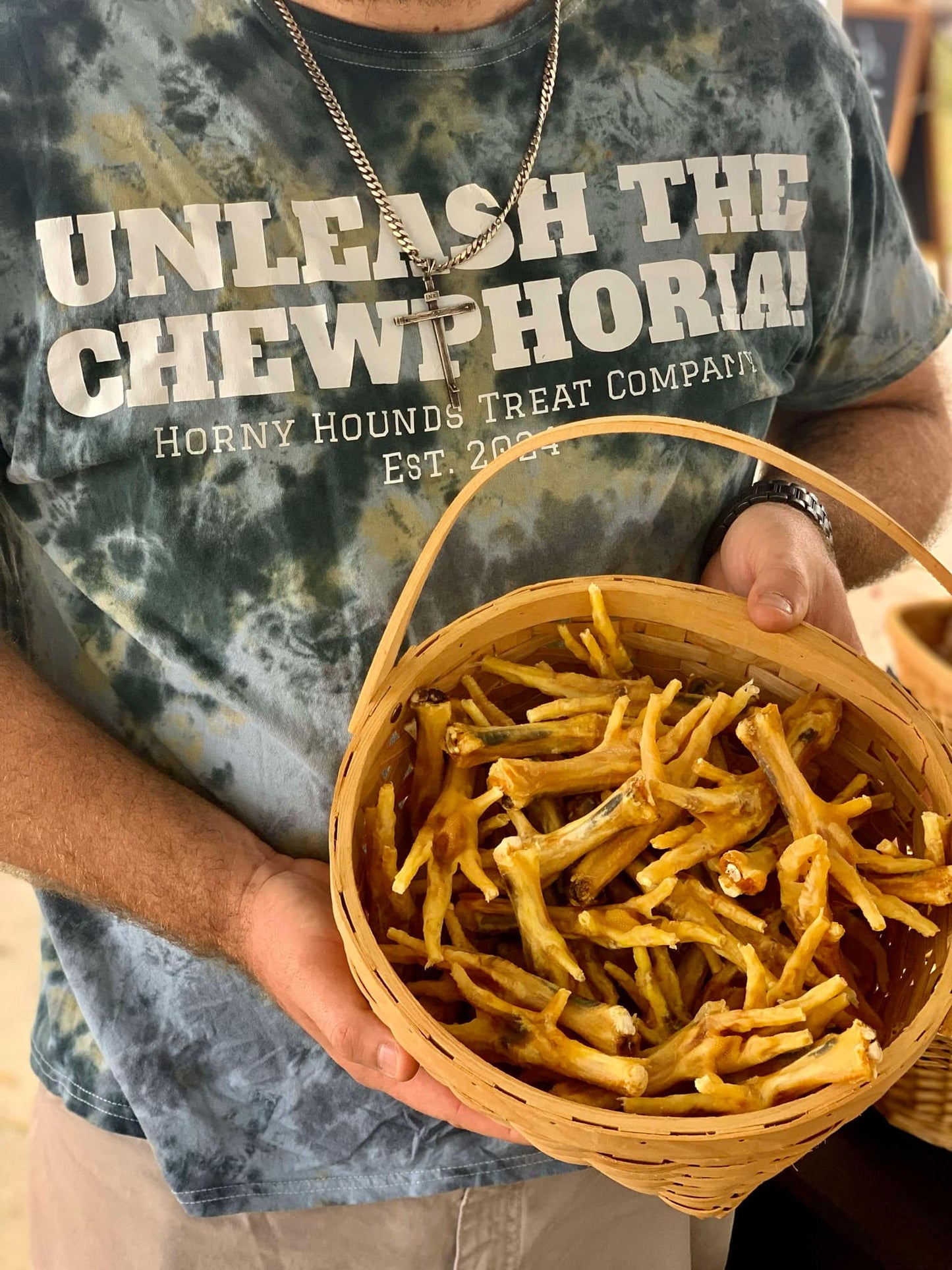 All-natural chicken feet dog treats 3 count - joint support and dental health for all breeds