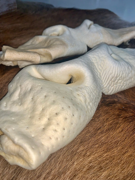 Natural beef snout dog chew - 100% digestible dehydrated treat and rawhide-free alternative