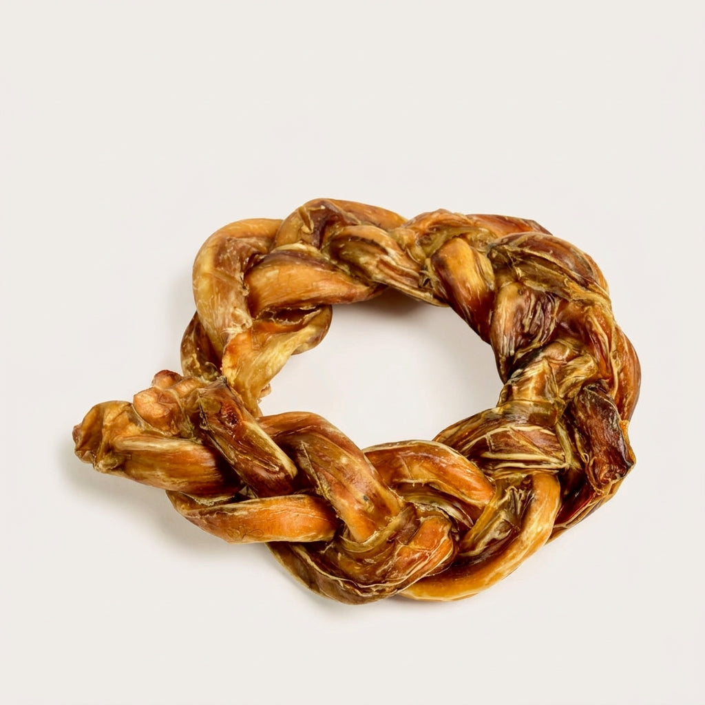 Braided Bully Crown Dog Chew - Natural Long-Lasting Treat