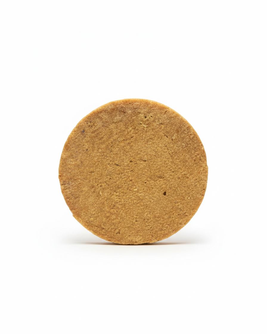 4" chicken cookie all-natural dog treat on a white background